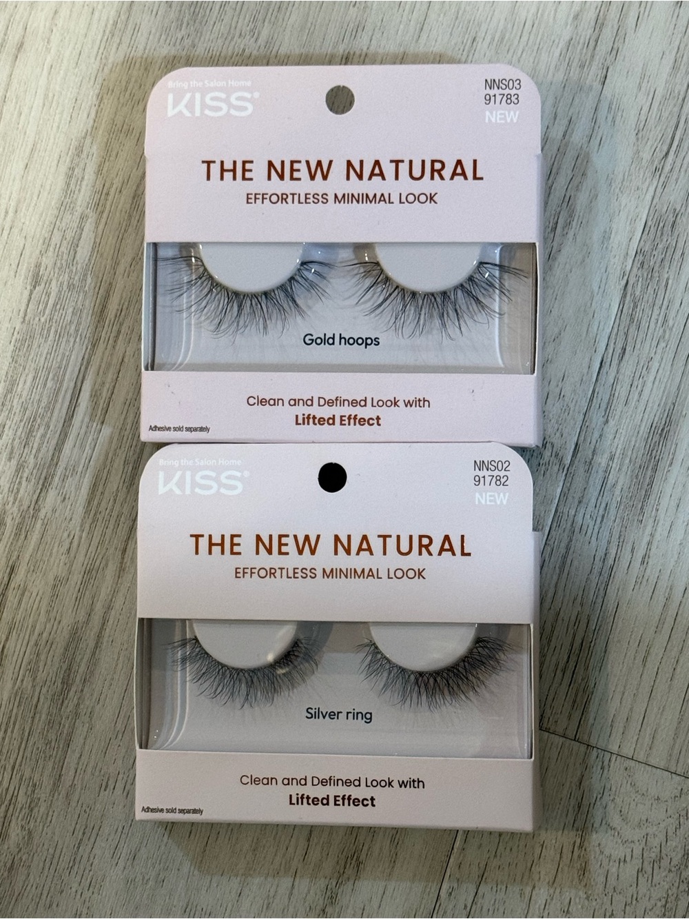 Kiss The New Natural False Eyelashes - Black with Gold & Silver Accents